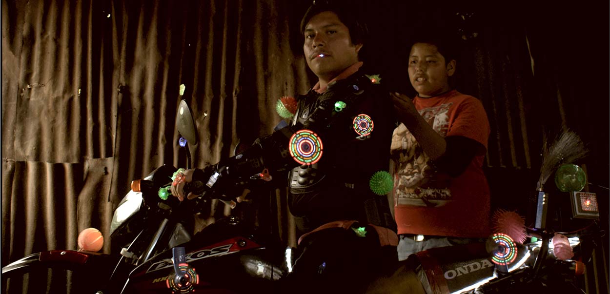Motorcyclist’s Happiness Won’t Fit Into His Suit 