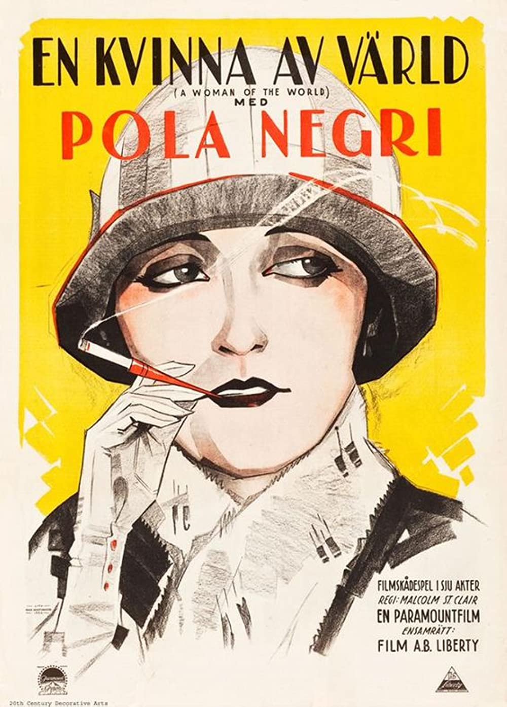 Film poster for A WOMAN OF THE WORLD (1925)