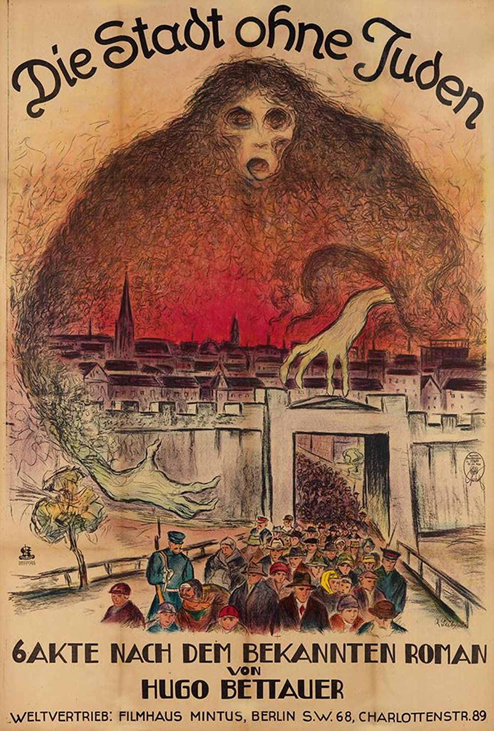 Film poster for CITY WITHOUT JEWS (1924)