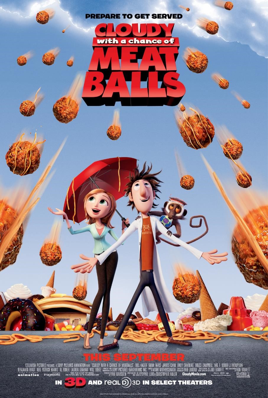 Film poster for CLOUDY WITH A CHANCE OF MEATBALLS (2009)