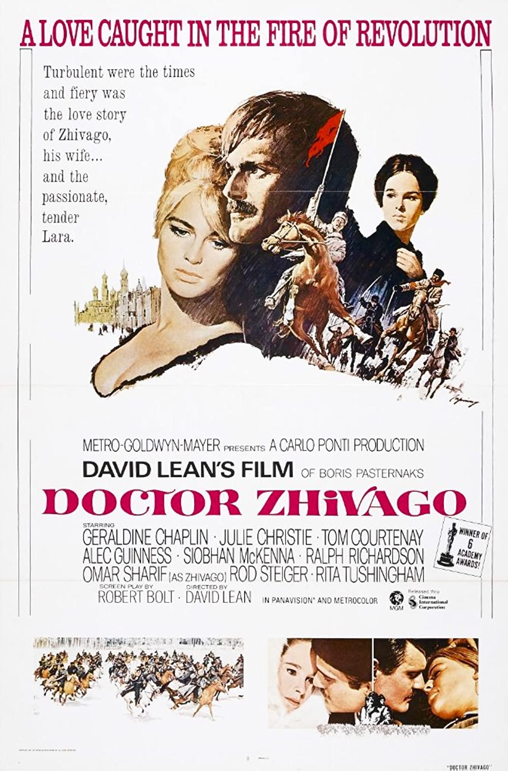 Film poster for DOCTOR ZHIVAGO (1965)