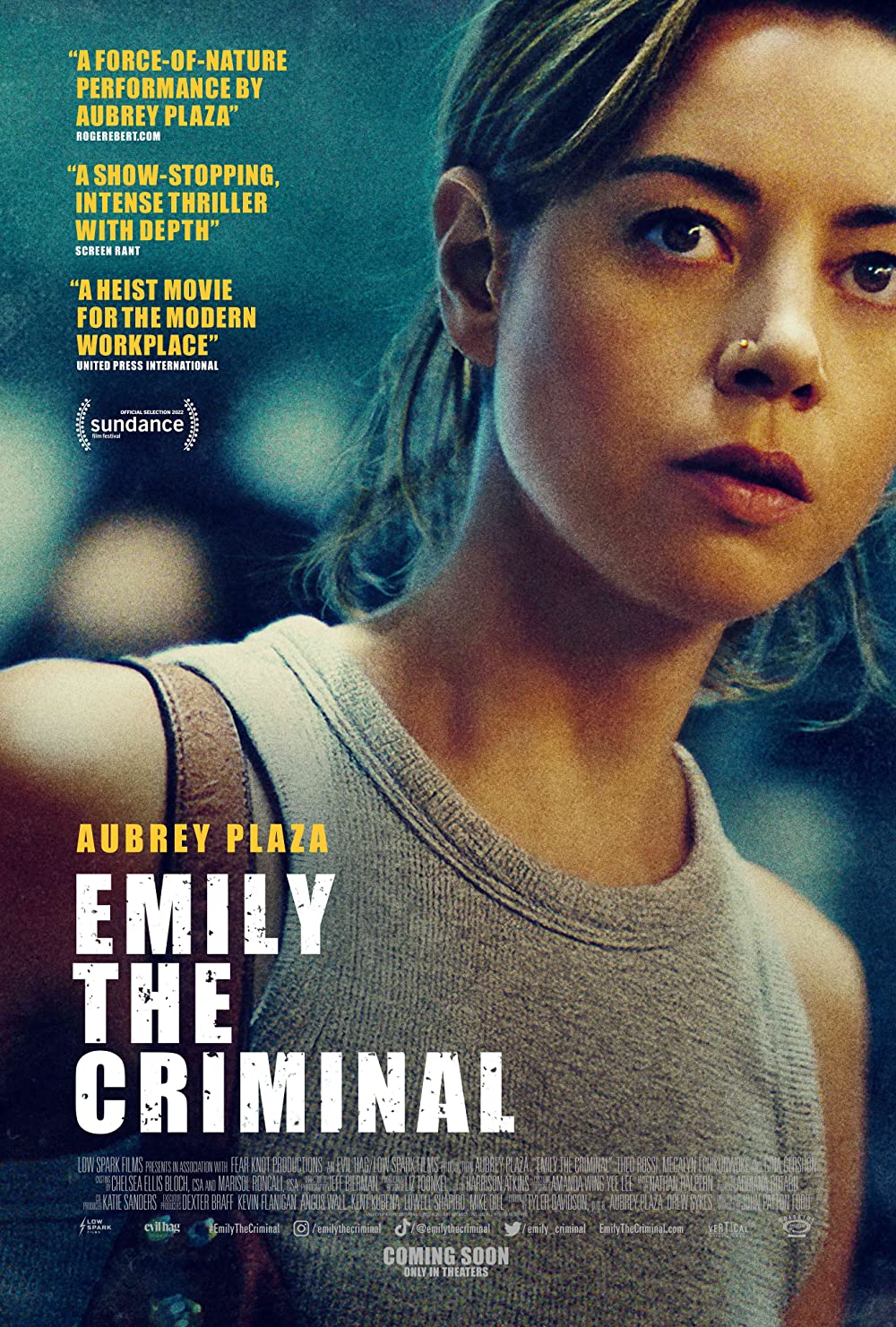 Film poster for EMILY THE CRIMINAL (2022)