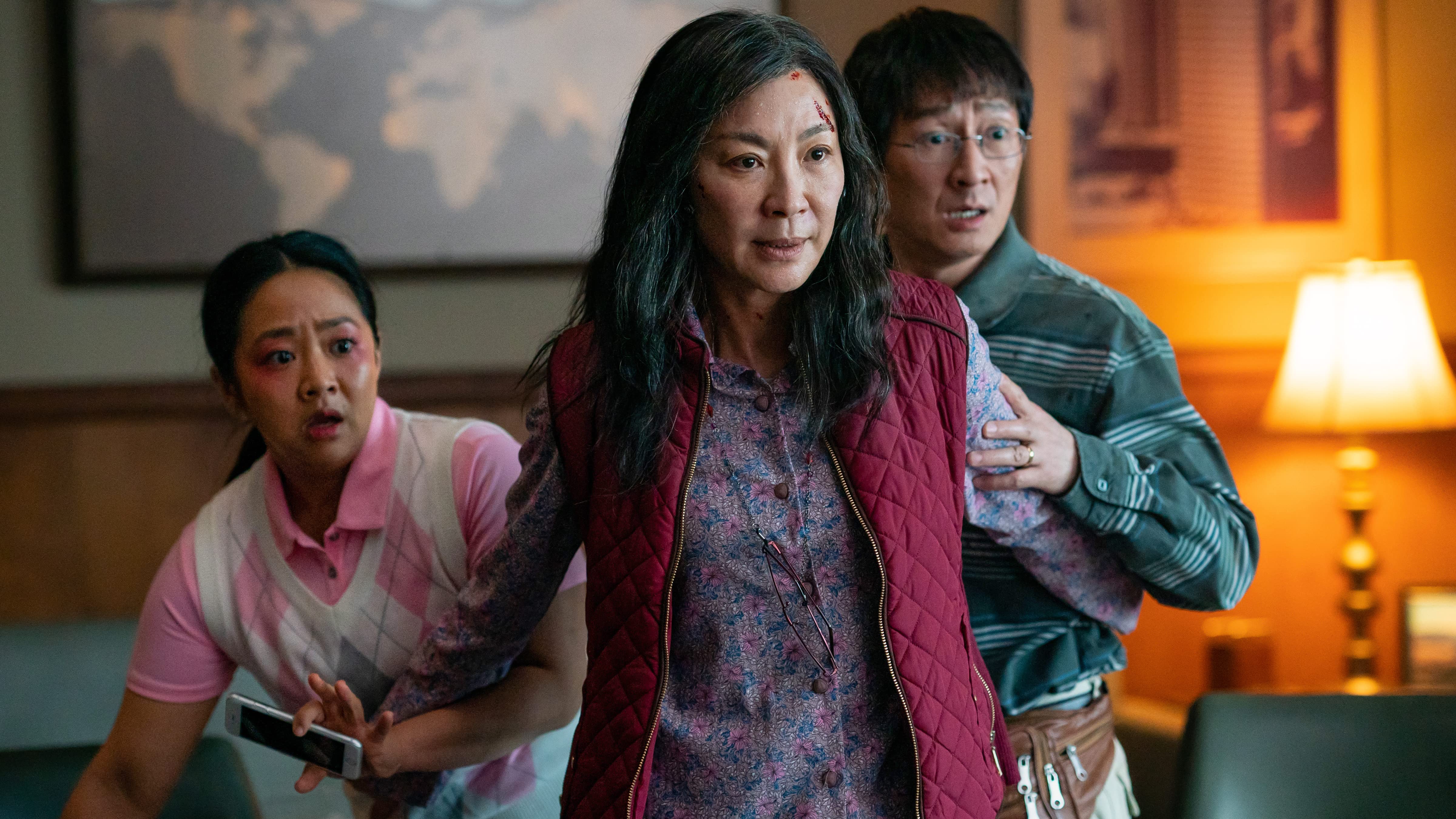 Still of Michelle Yeoh in EVERYTHING EVERYWHERE ALL AT ONCE (2022)
