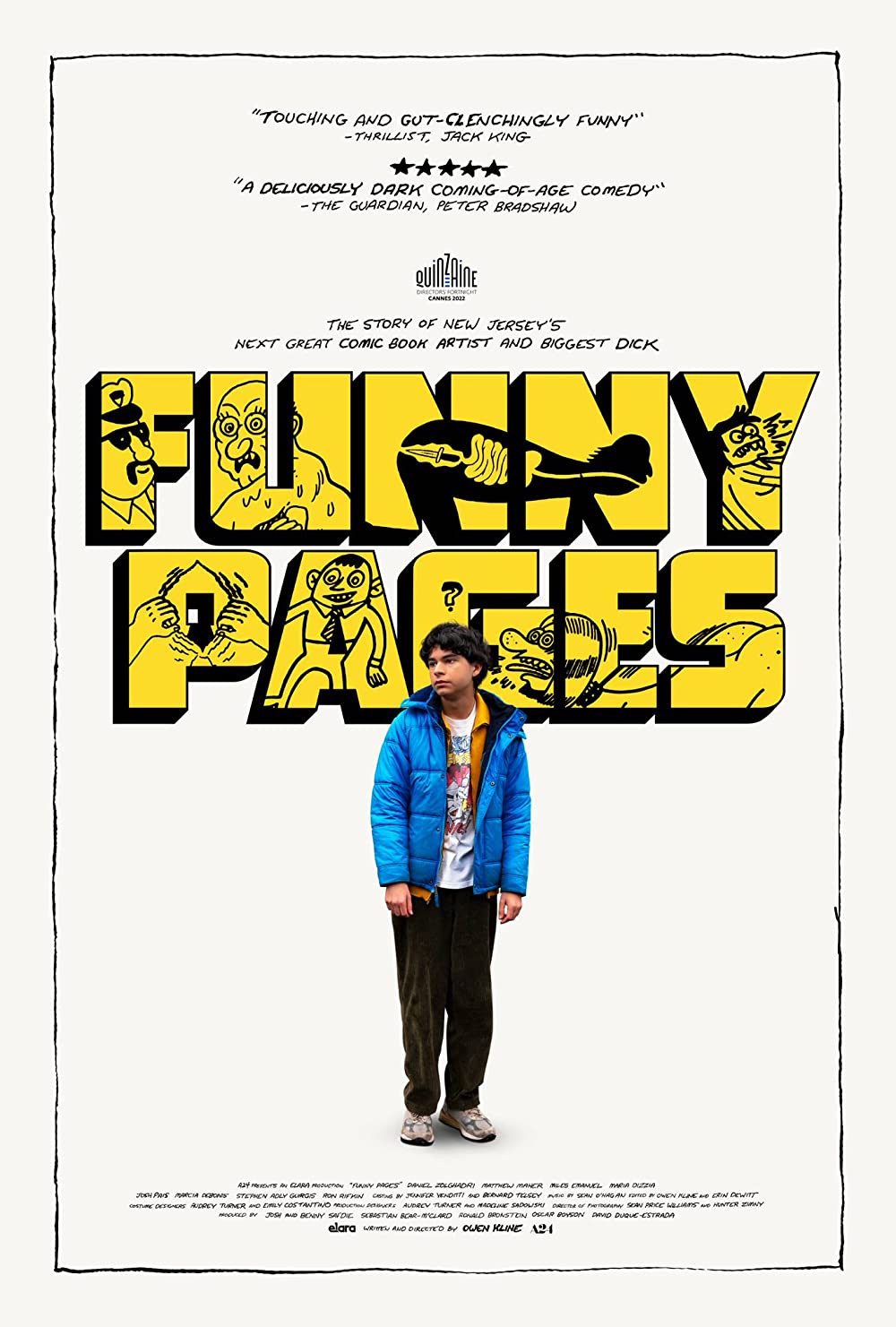 Film poster for FUNNY PAGES (2022)