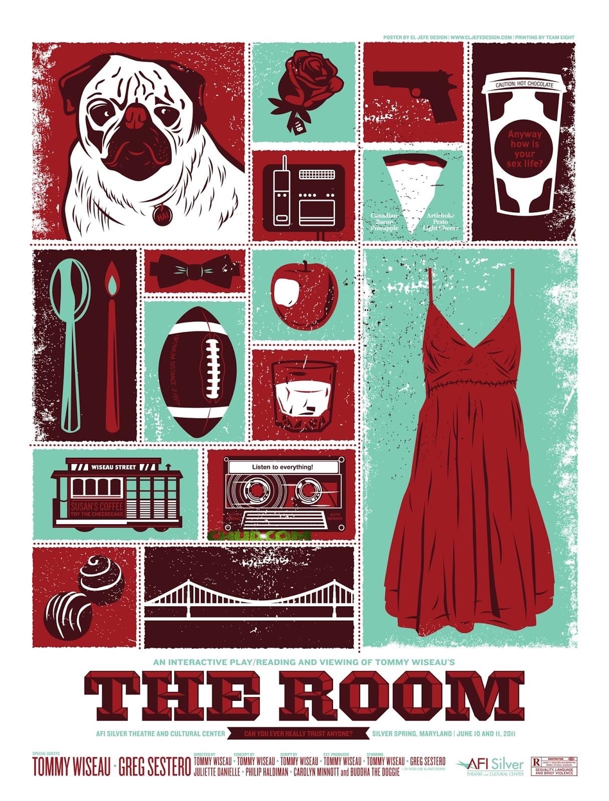 Alternative The Room Poster in bold colors