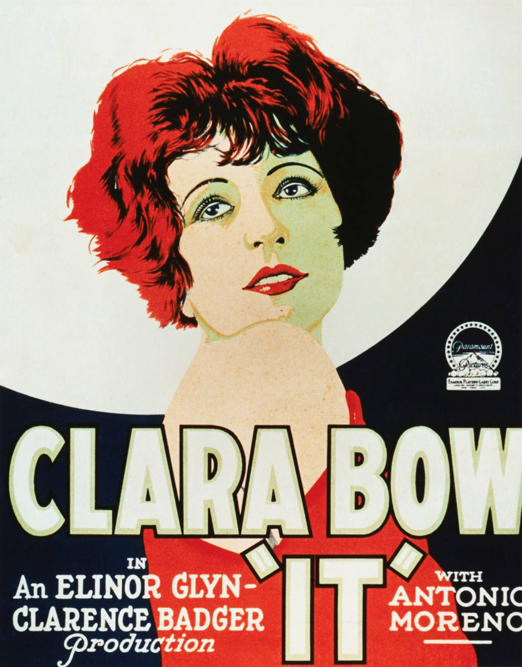 Film poster for Clara Bow in IT (1927)
