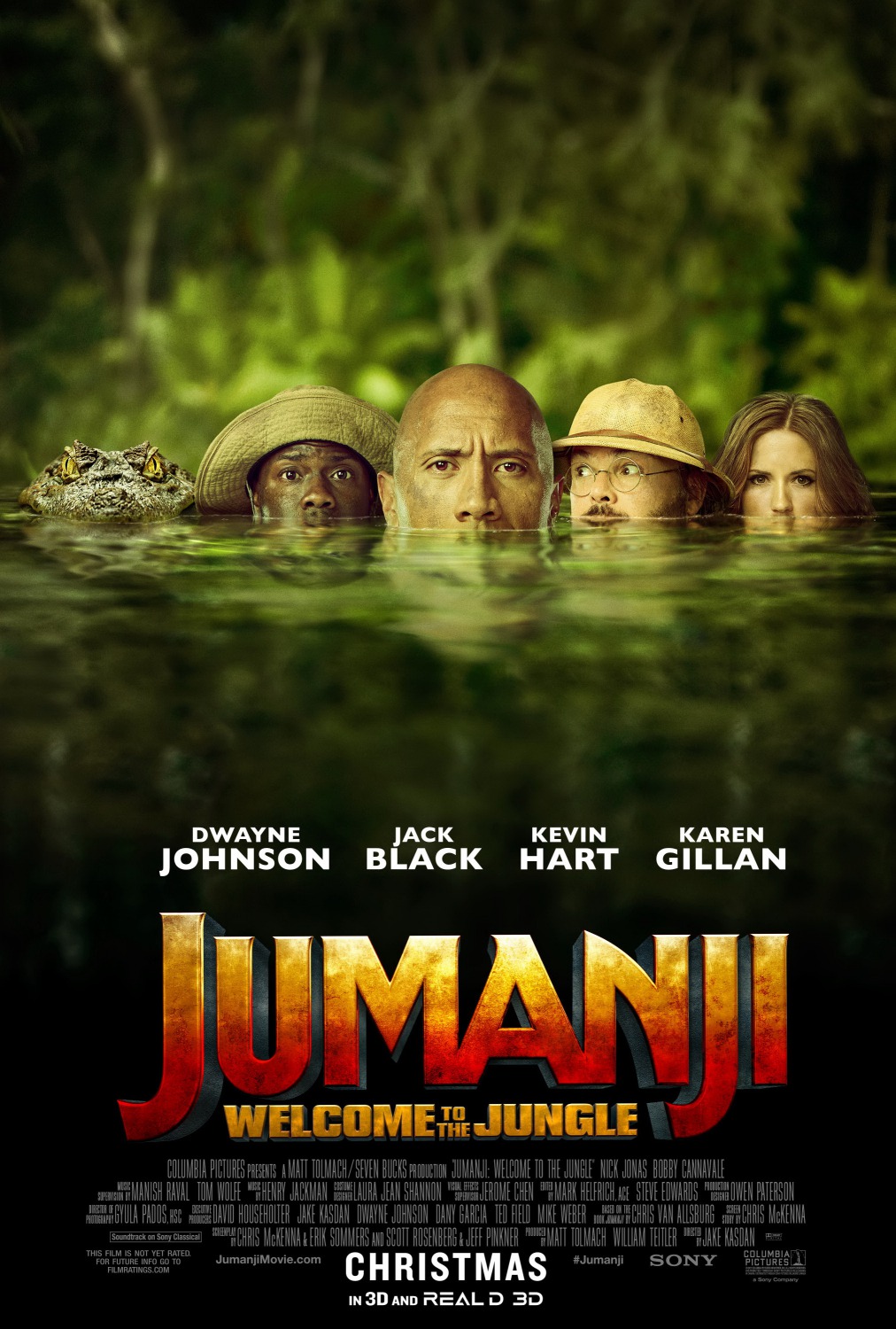 Film poster for JUMANJI: WELCOME TO THE JUNGLE (2017)