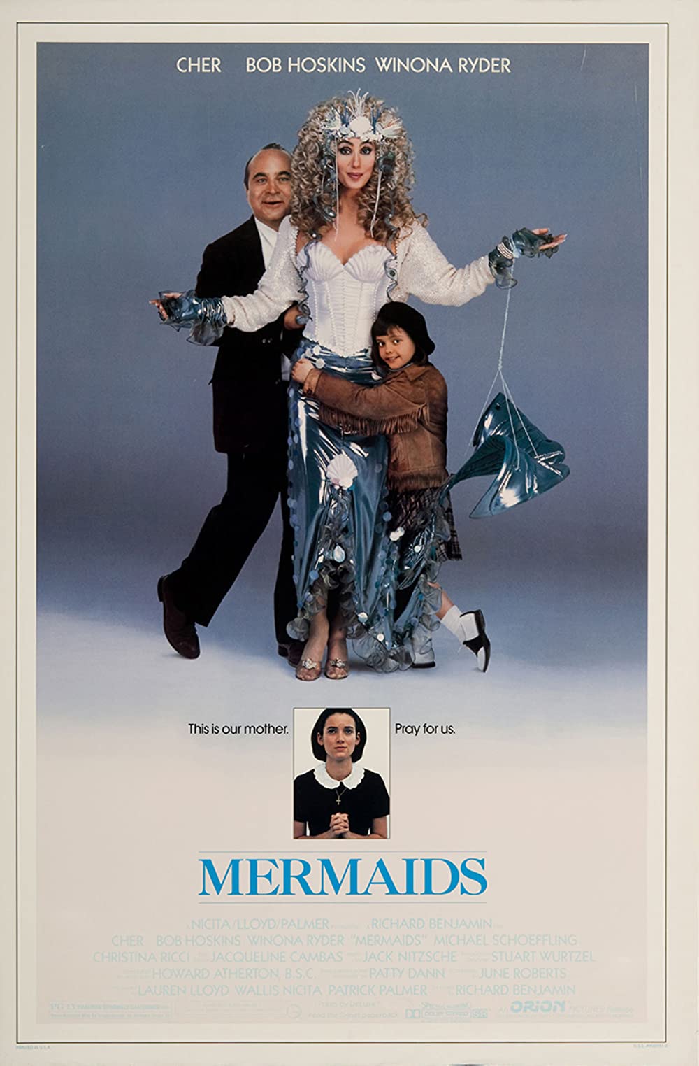 Film poster for MERMAIDS (1990)