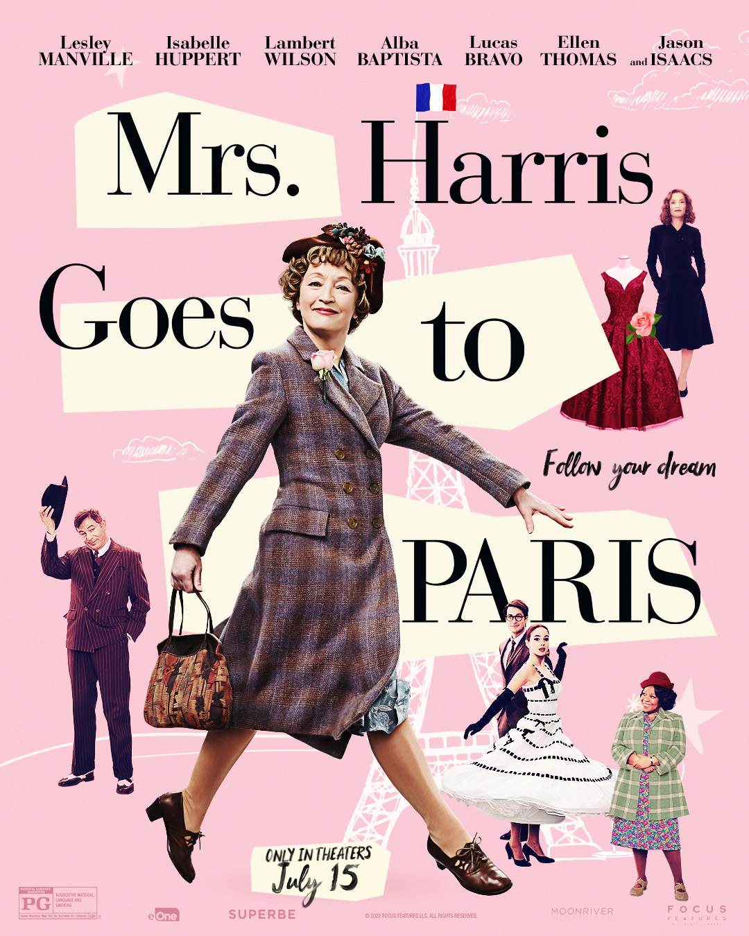 Film Poster for MRS. HARRIS GOES TO PARIS (2022)
