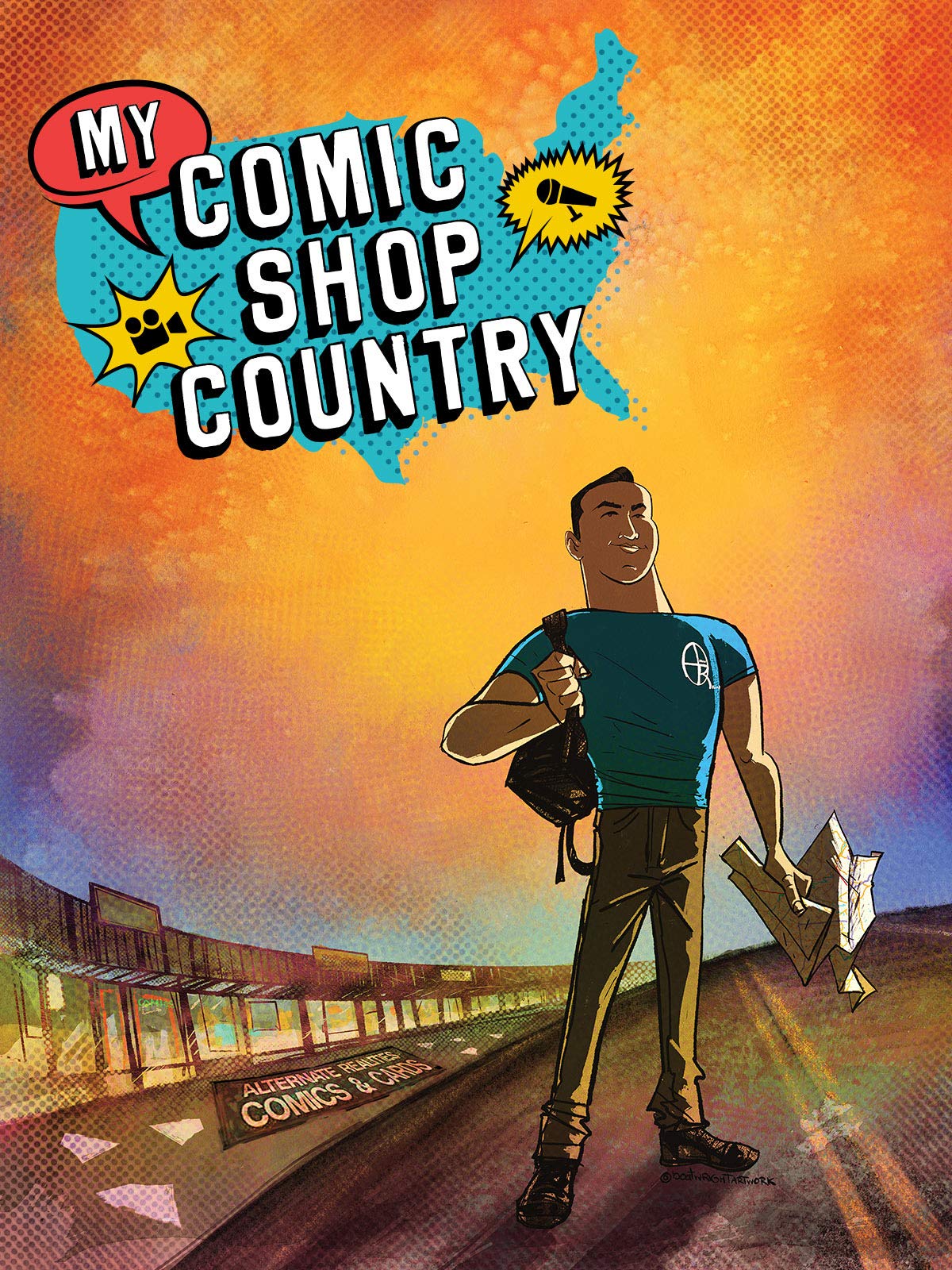 Film poster for MY COMIC SHOP COUNTRY (2019)