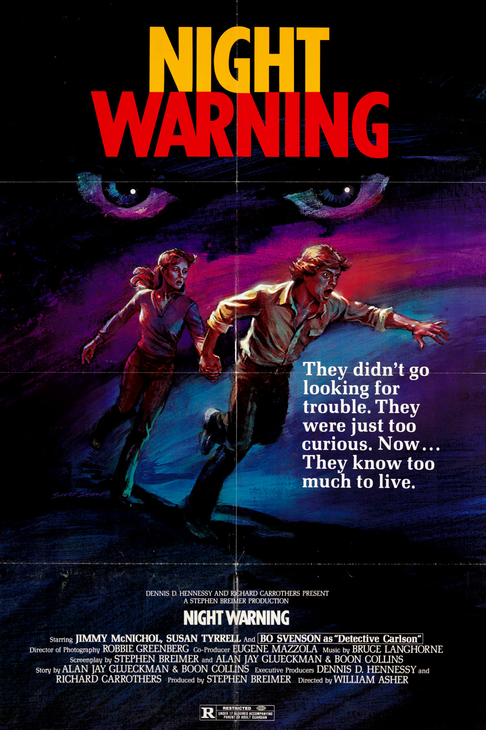 Film poster for NIGHT WARNING (1981)