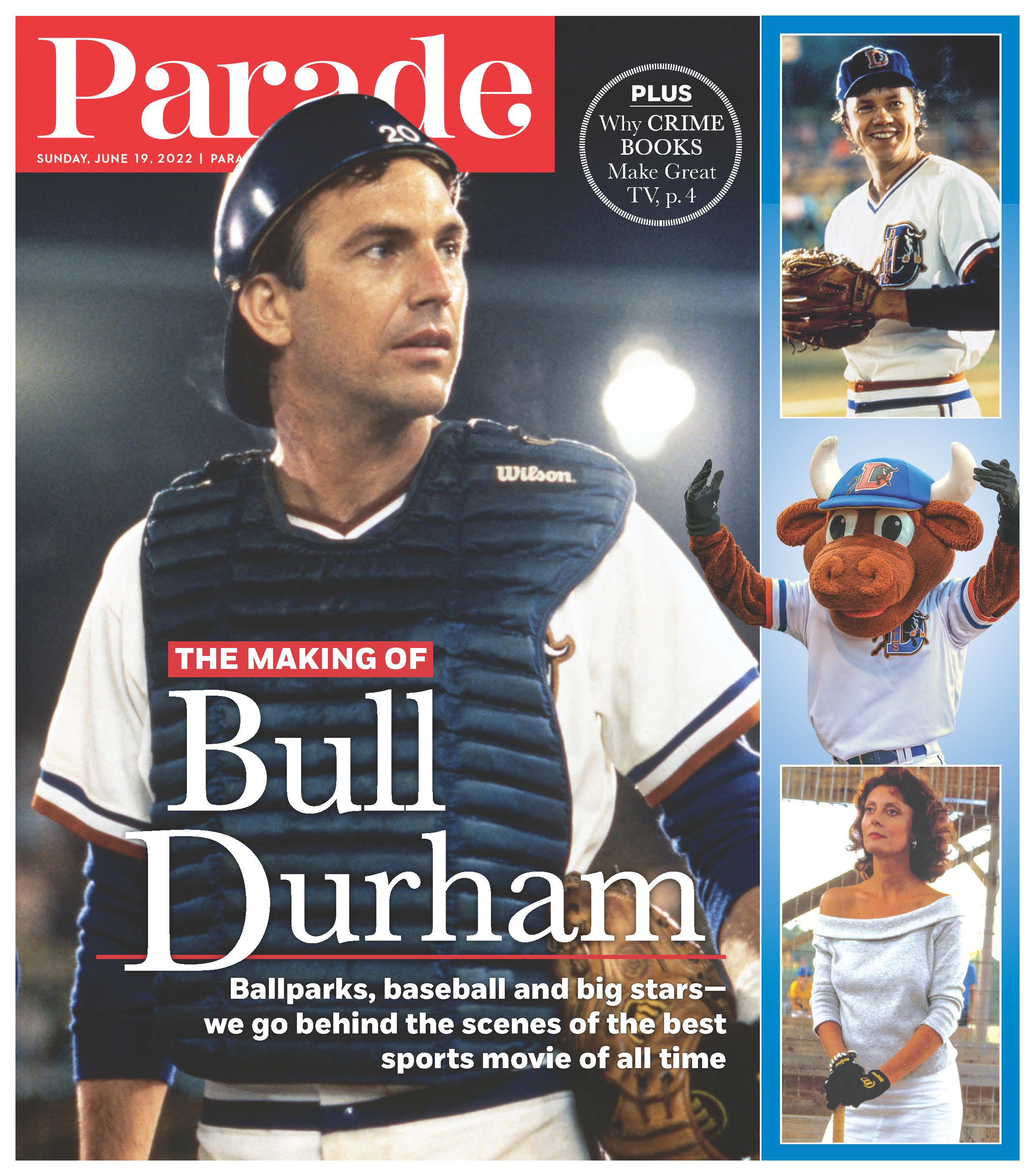 Parade Magazine Cover for Bull Durham