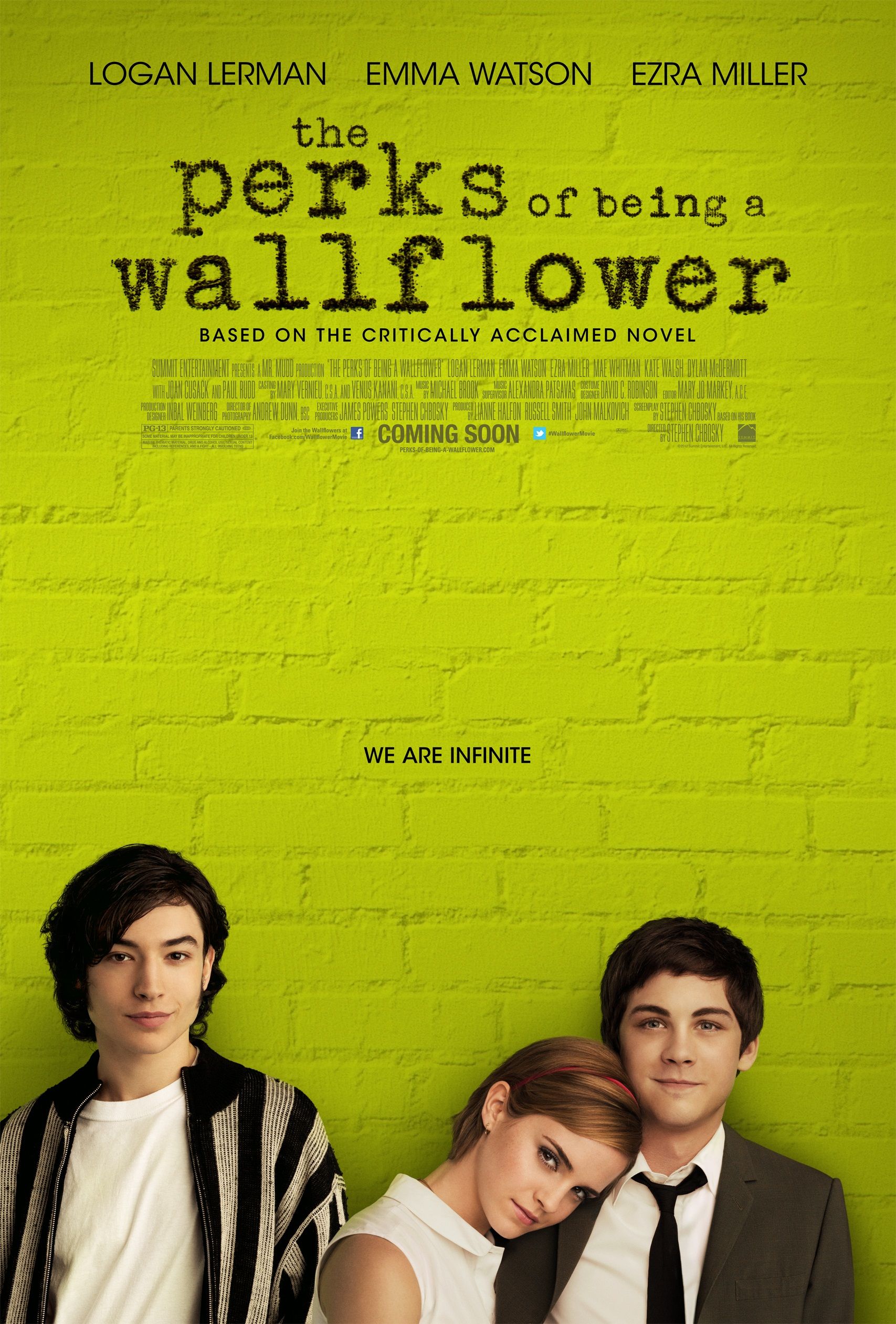Film poster for THE PERKS OF BEING A WALLFLOWER (2012)