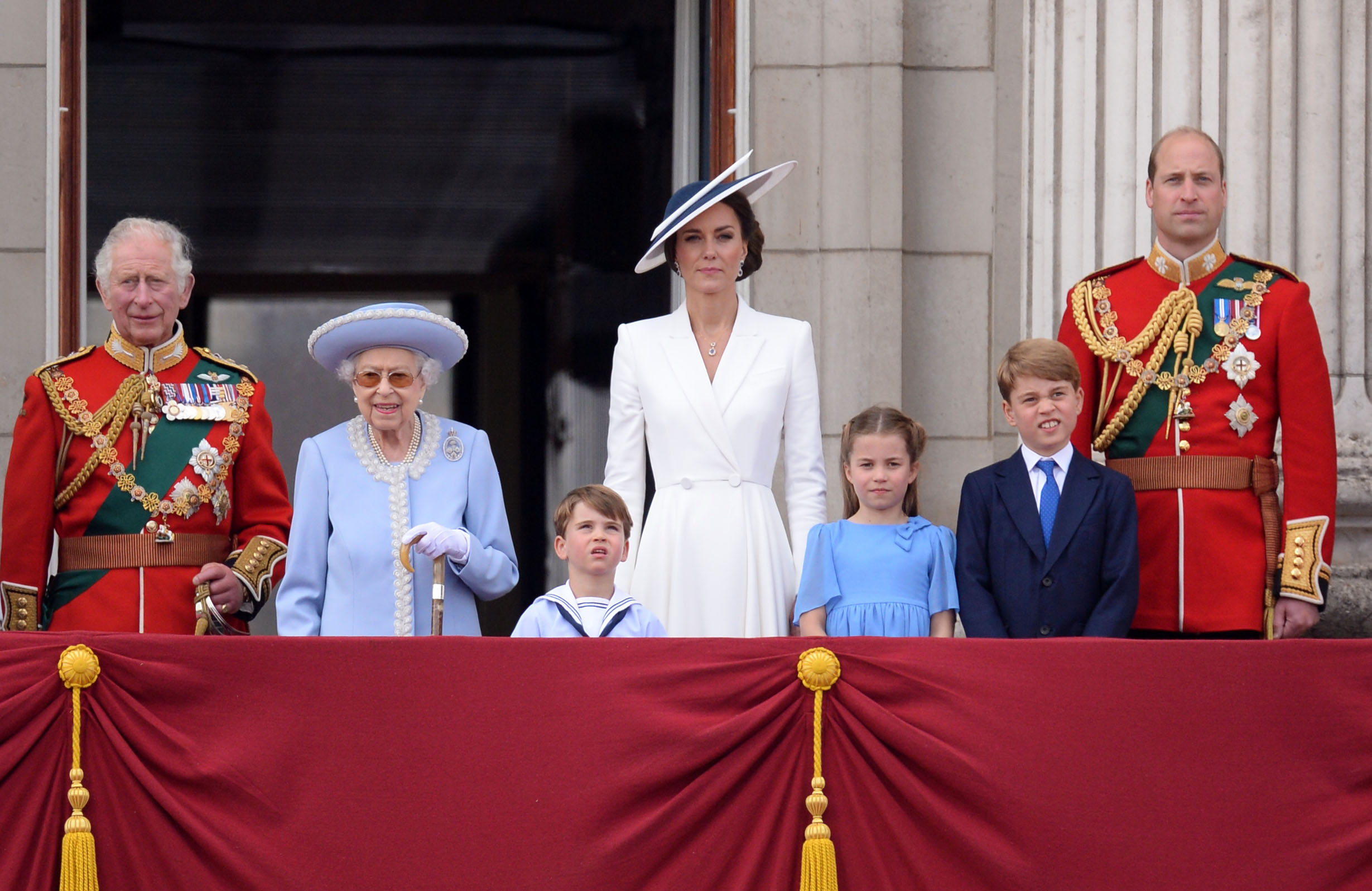 Queen Elizabeth II with the Royal Family