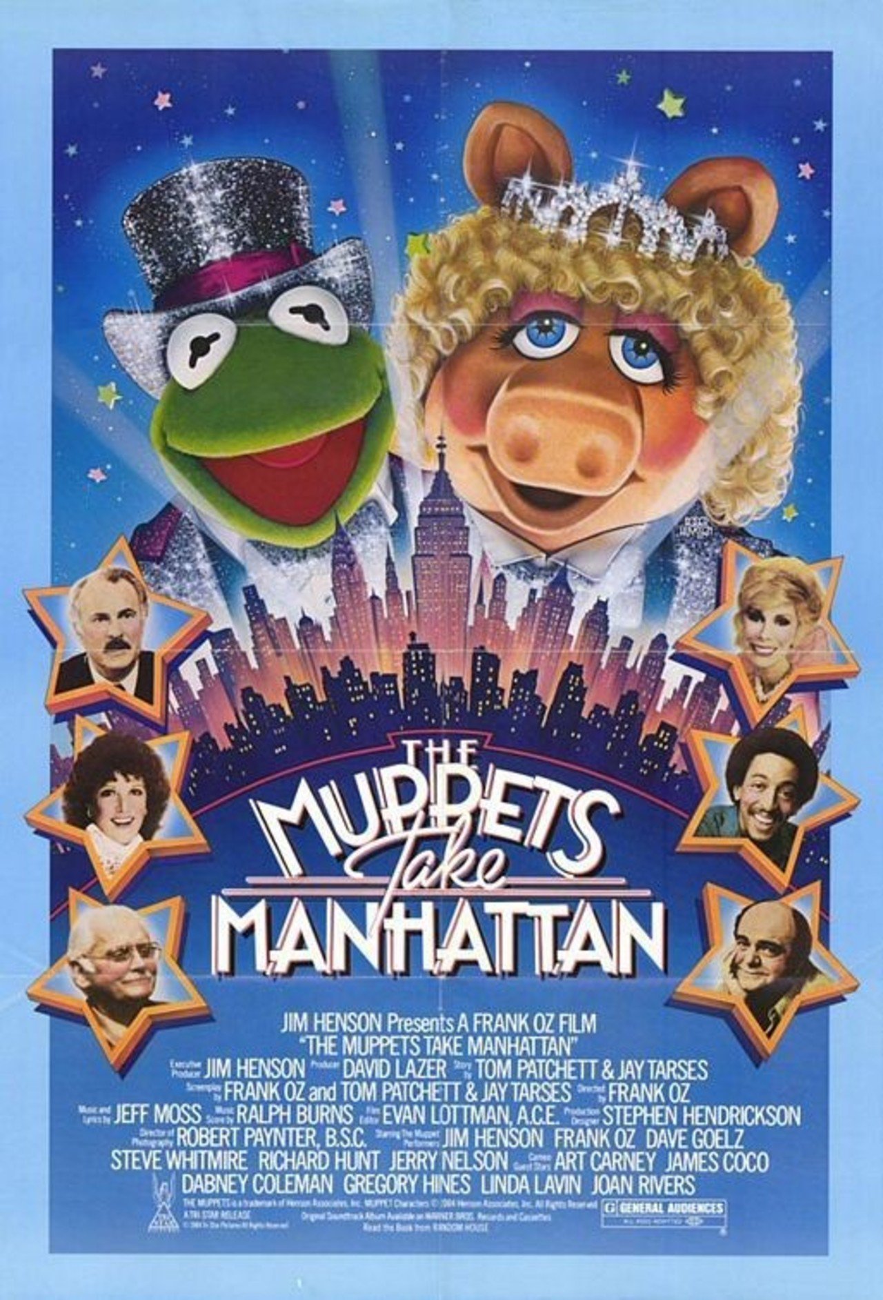 Film poster for THE MUPPETS TAKE MANHATTAN (1984)