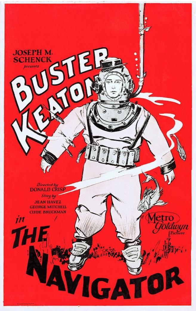 Film poster for THE NAVIGATOR (1924)