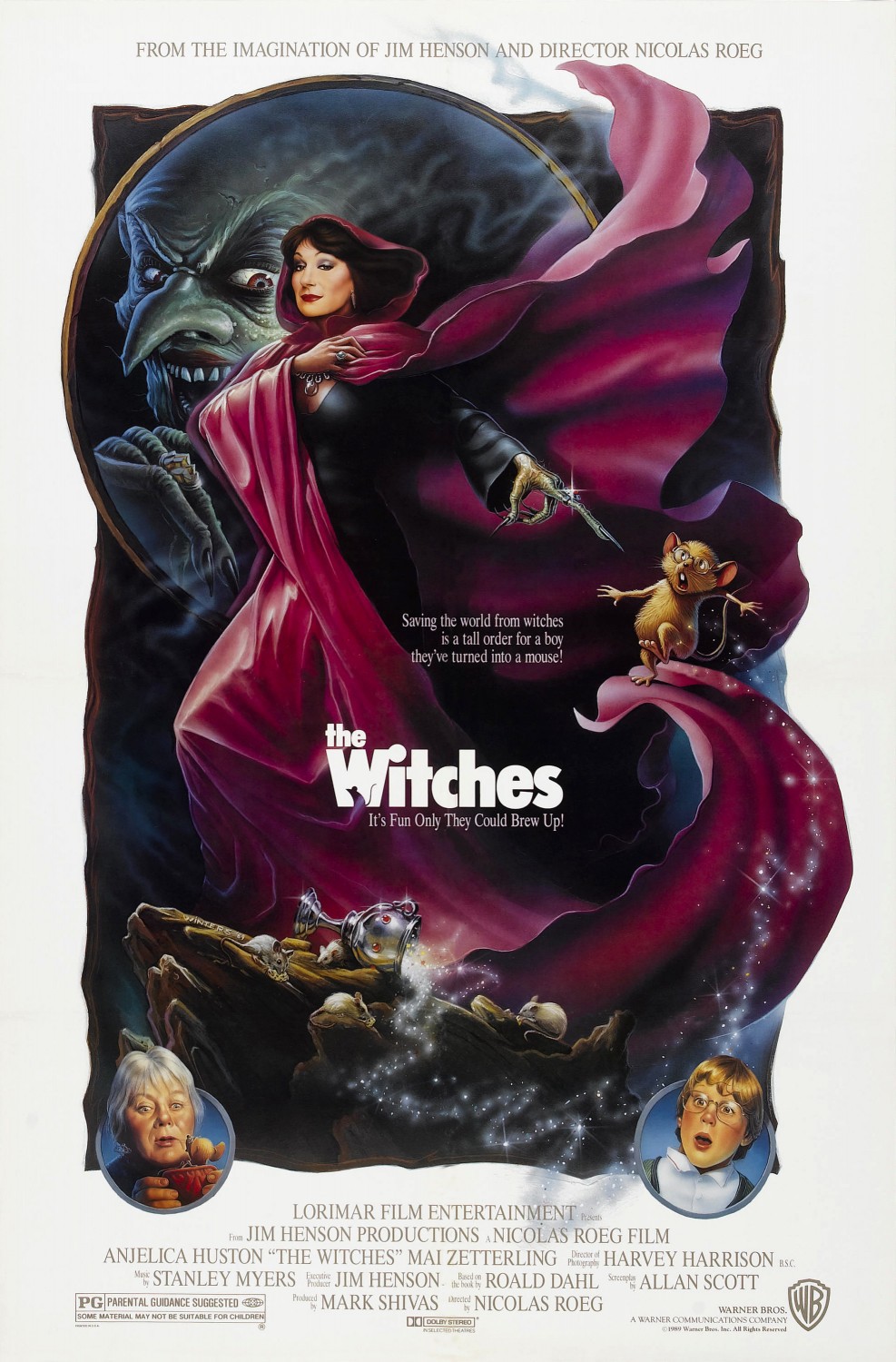 Film poster for THE WITCHES (1990)
