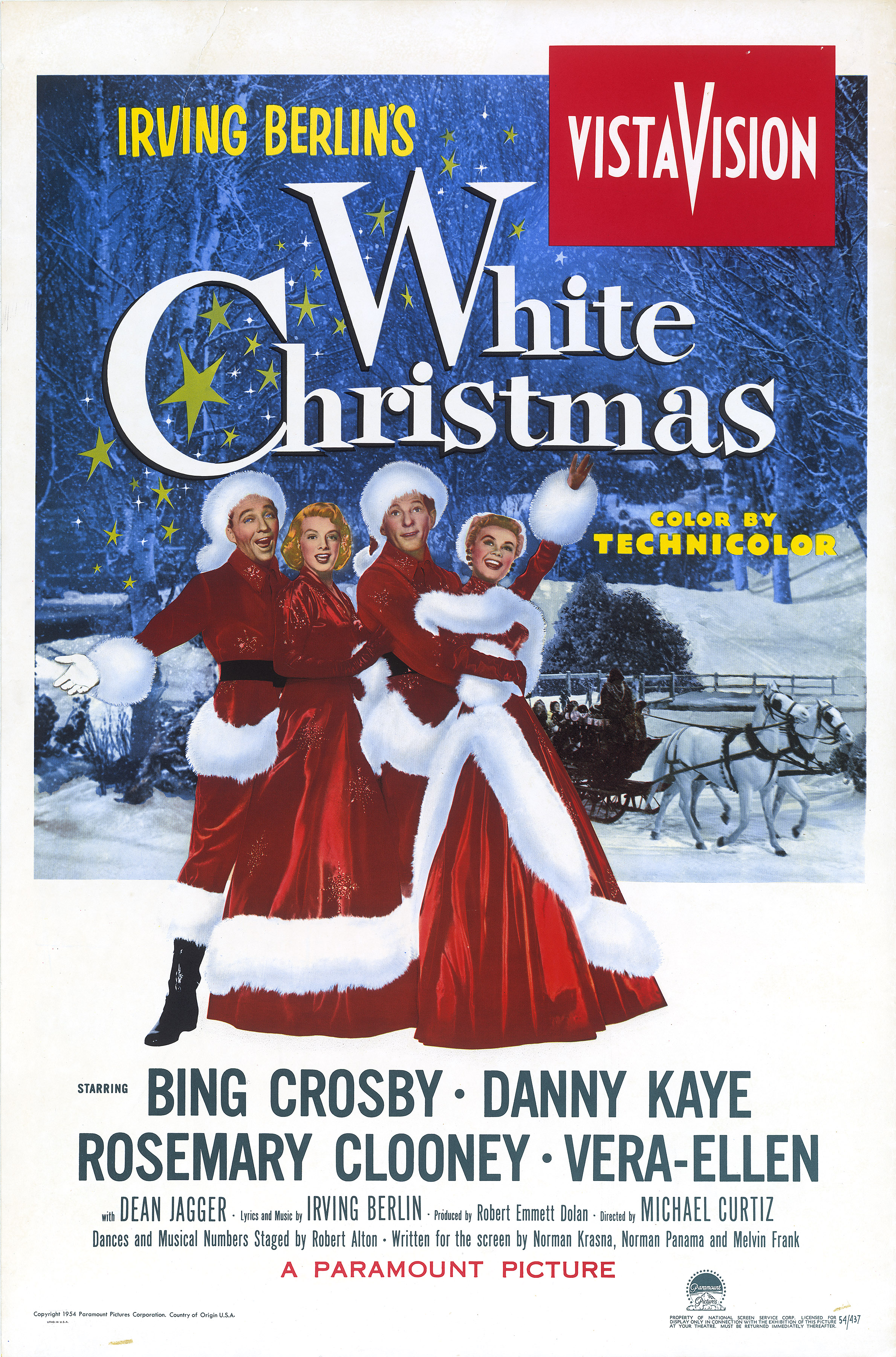 Film poster for WHITE CHRISTMAS (1954)
