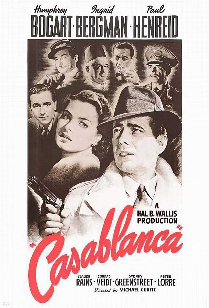 Film poster for CASABLANCA (1942)